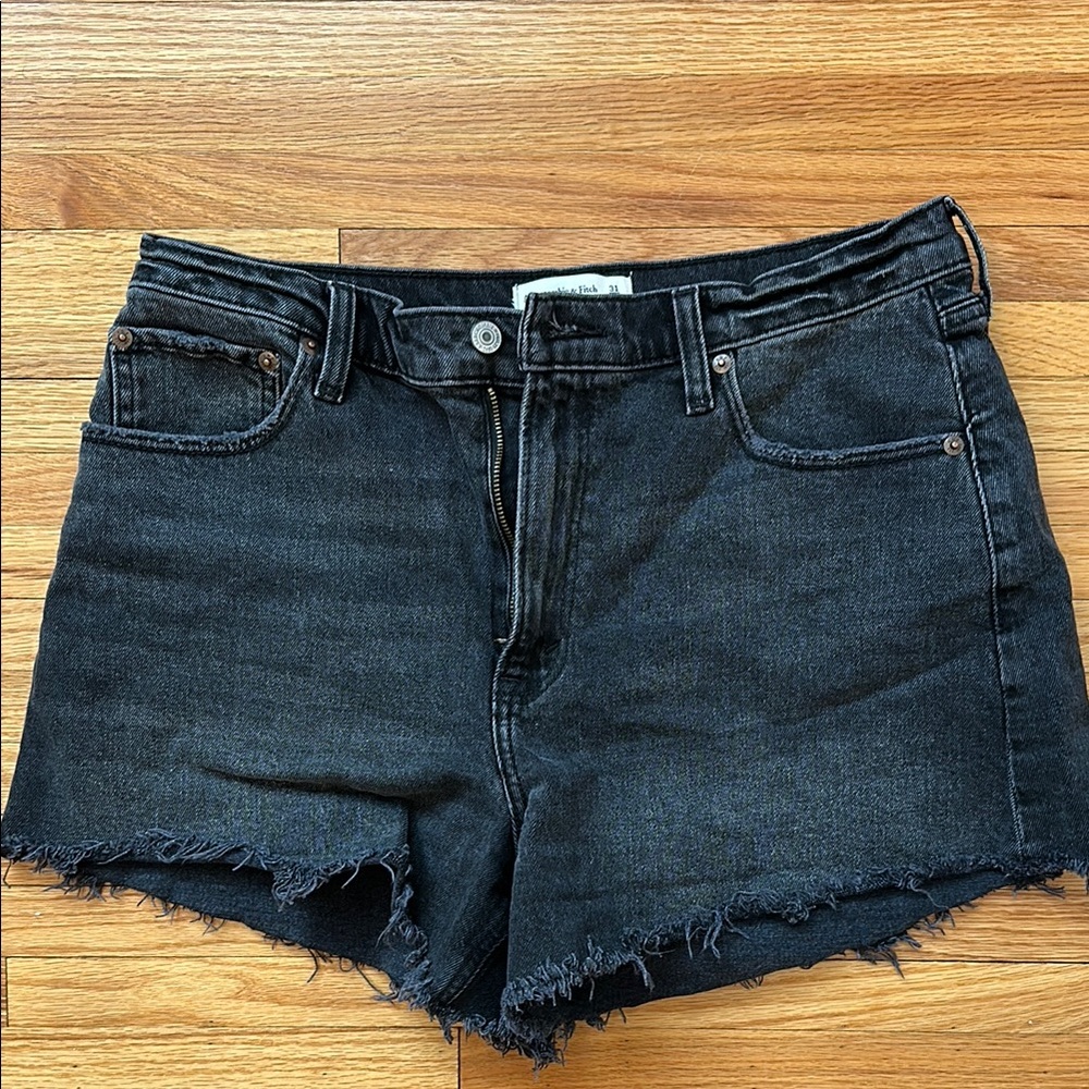Women's Black Denim Shorts